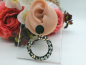 Preview: Blumen Kreis Ohrhänger mit Stecker